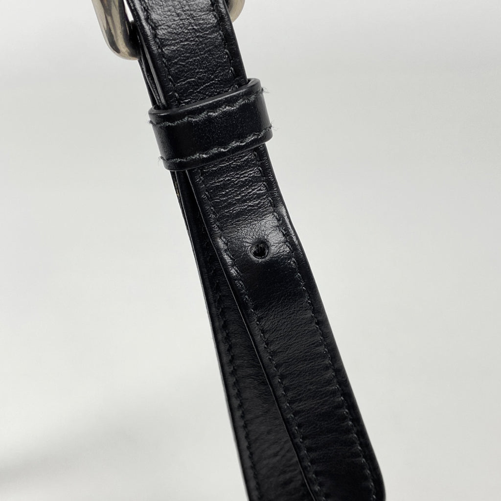 プラダ ダイアグラム チェーン ショルダーバッグ ロゴ ショルダーバッグ レザー ネロ(ブラック) 1BH083 レディース 【中古】brbag