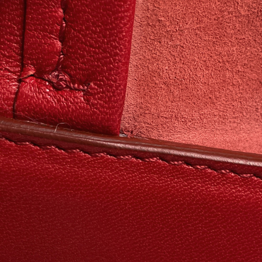 セリーヌ ロゴ トートバッグ ホリゾンタルカバ トートバッグ レザー レッド レディース 【中古】brbag