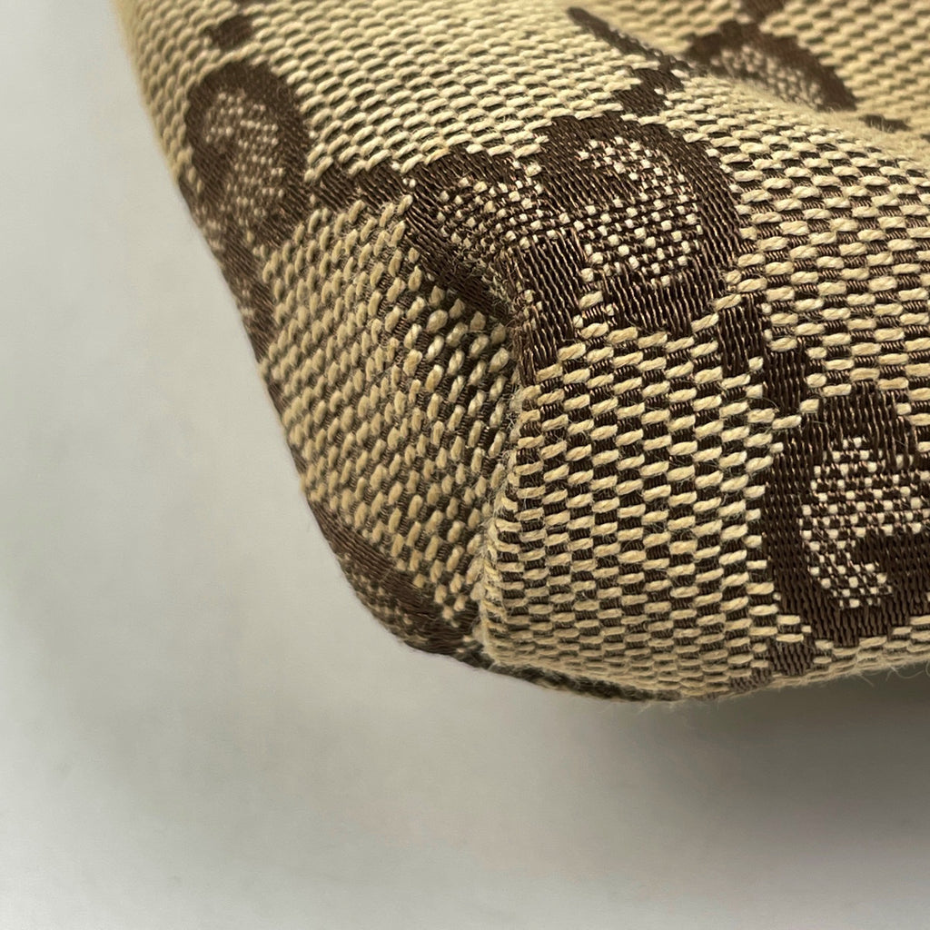 グッチ GG柄 ウエストバッグ ウエストポーチ シェリーライン ウェブ ボディバッグ GGキャンバス ベージュ ブラウン 28566 レディース 【中古】brbag