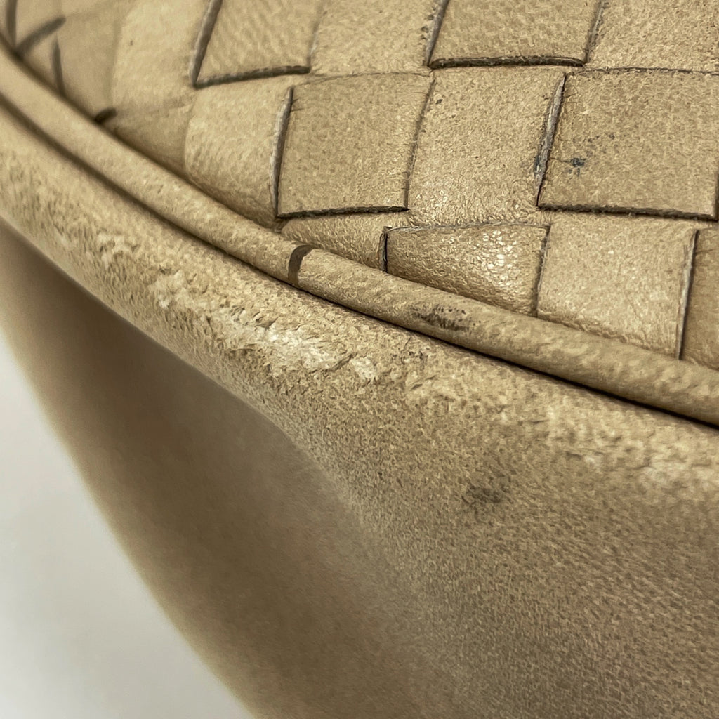 ボッテガヴェネタ イントレチャート ショルダーバッグ ワンショルダー ナッパ ショルダーバッグ レザー ベージュ レディース 【中古】brbag