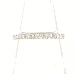 メレダイヤ デザインリング WG ホワイトゴールド 指輪 リング 10号 K18 WG ダイヤモンド レディース 【中古】nbjwl