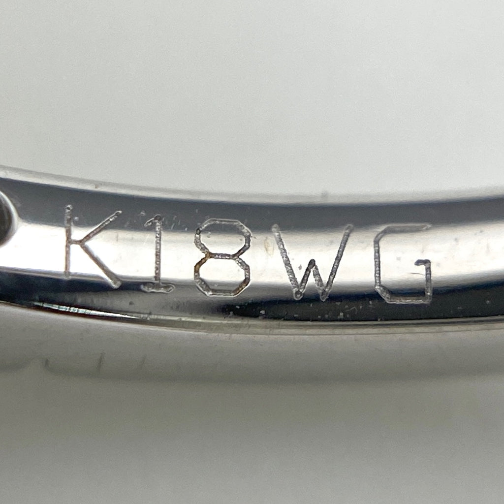 メレダイヤ デザインリング WG ホワイトゴールド 指輪 リング 10号 K18 WG ダイヤモンド レディース 【中古】nbjwl