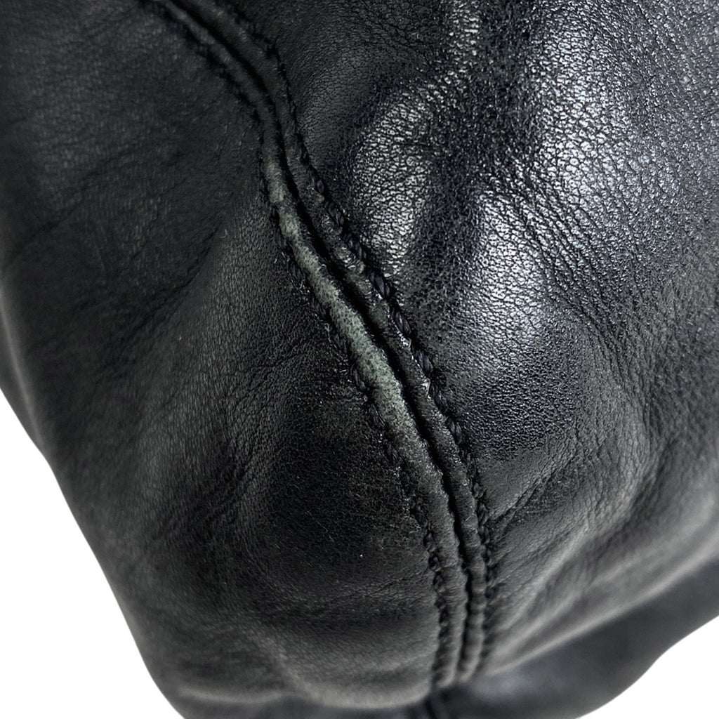 シャネル ココマーク プラハンドル バッグ ワンショルダー ハンドバッグ レザー ブラック レディース 【中古】brbag