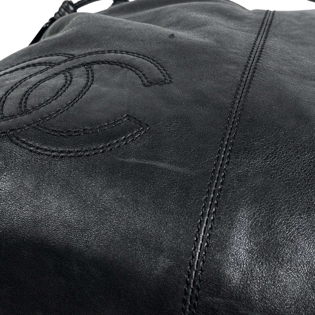 シャネル ココマーク プラハンドル バッグ ワンショルダー ハンドバッグ レザー ブラック レディース 【中古】brbag