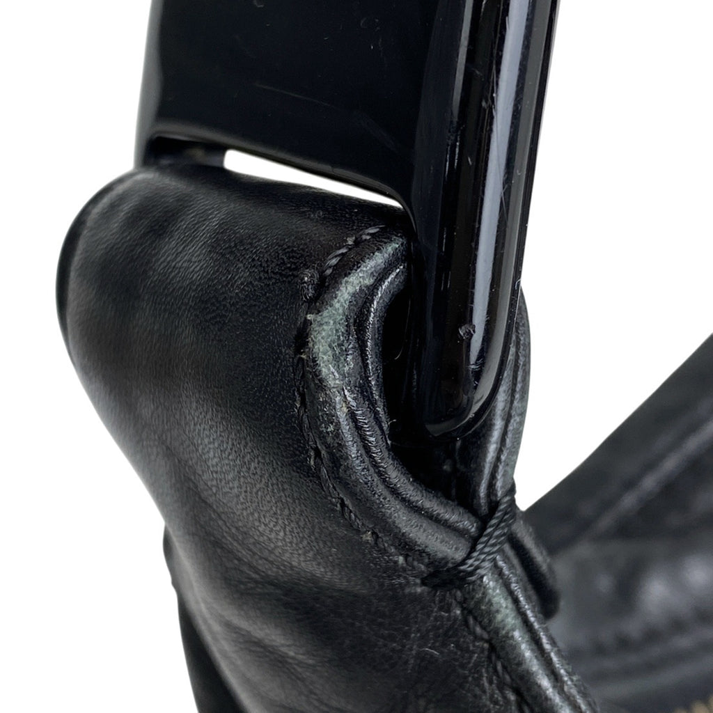 シャネル ココマーク プラハンドル バッグ ワンショルダー ハンドバッグ レザー ブラック レディース 【中古】brbag