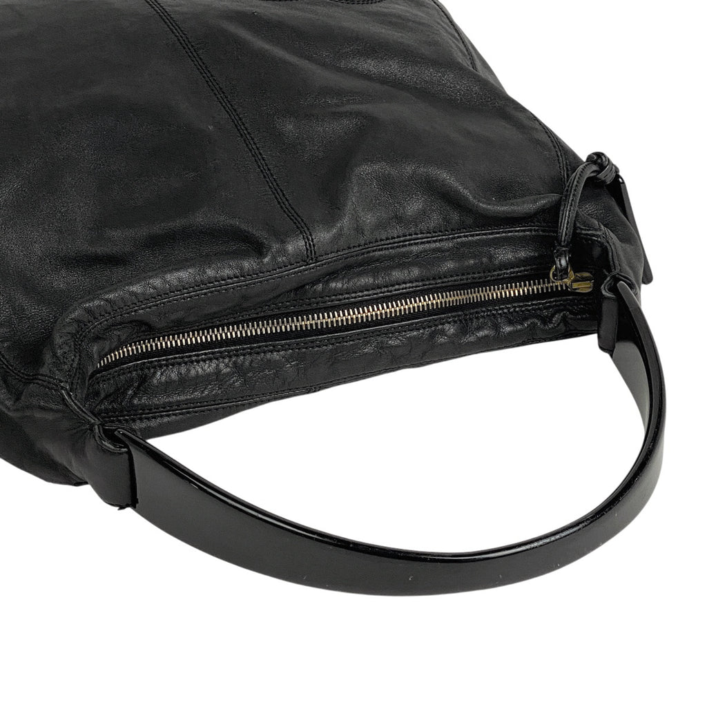 シャネル ココマーク プラハンドル バッグ ワンショルダー ハンドバッグ レザー ブラック レディース 【中古】brbag