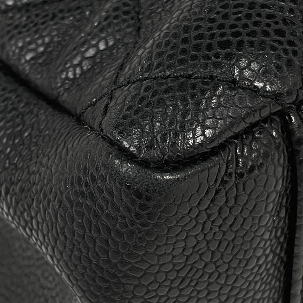 シャネル ココマーク チェーン トートバッグ ショルダーバッグ マトラッセ GST トートバッグ キャビアスキン ブラック A50995 レディース 【中古】brbag