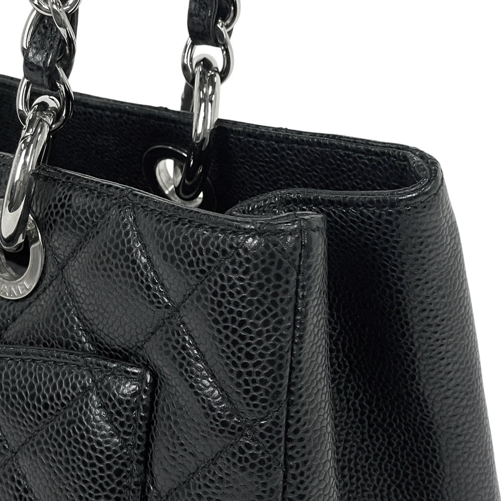 シャネル ココマーク チェーン トートバッグ ショルダーバッグ マトラッセ GST トートバッグ キャビアスキン ブラック A50995 レディース 【中古】brbag