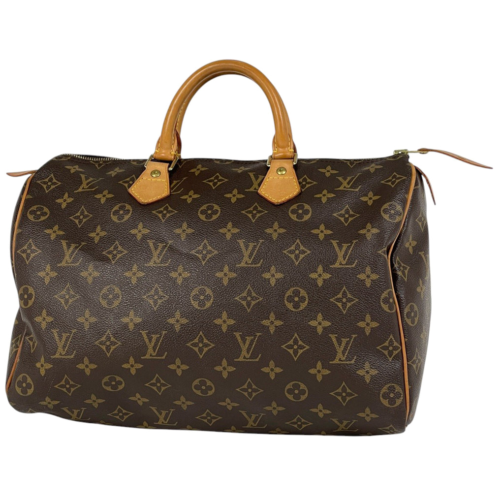 ルイ・ヴィトン スピーディ 35 ボストンバッグ 通勤 ハンドバッグ モノグラム ブラウン M41524 レディース 【中古】brbag