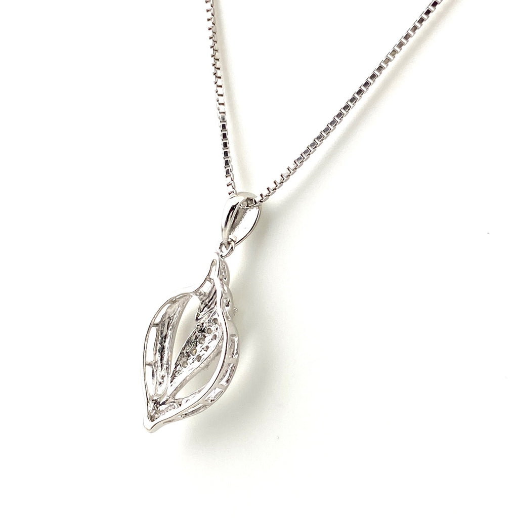 約44cm メレダイヤ ネックレス プラチナ ペンダント Pt900 Pt850 ダイヤモンド レディース 【中古】nbjwl