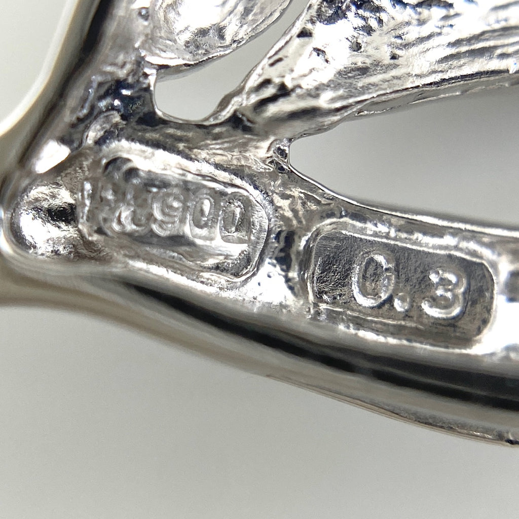 約44cm メレダイヤ ネックレス プラチナ ペンダント Pt900 Pt850 ダイヤモンド レディース 【中古】nbjwl