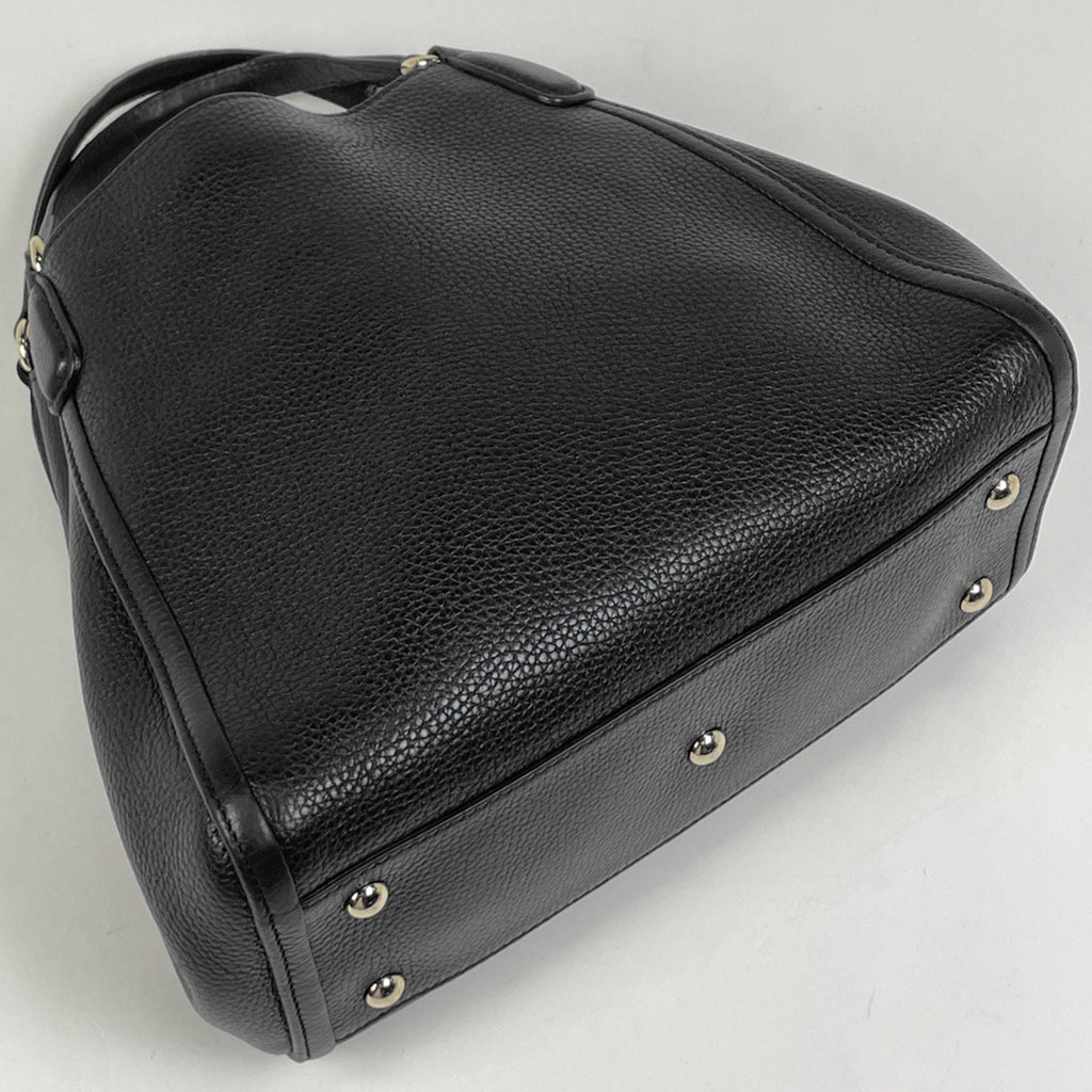 グッチ ソーホー ハンドバッグ インターロッキングG ハンドバッグ レザー ブラック 336751 レディース 【中古】brbag