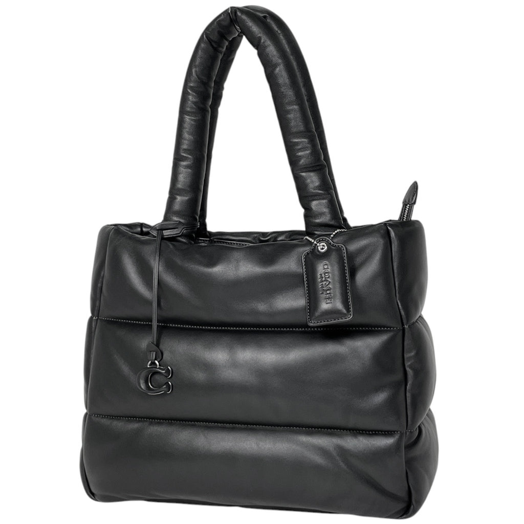 コーチ ピロートートバッグ ハンドバッグ トートバッグ レザー ブラック CE722 レディース 【中古】brbag