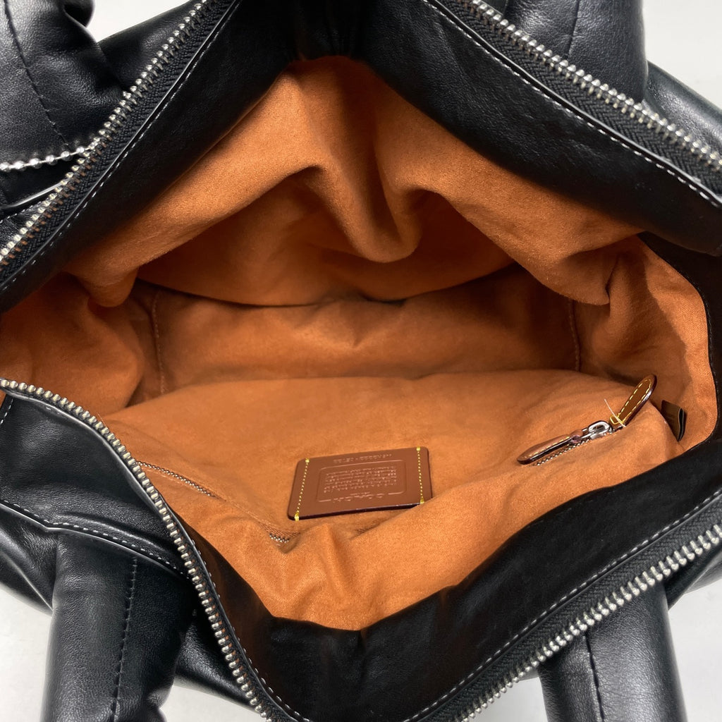 コーチ ピロートートバッグ ハンドバッグ トートバッグ レザー ブラック CE722 レディース 【中古】brbag