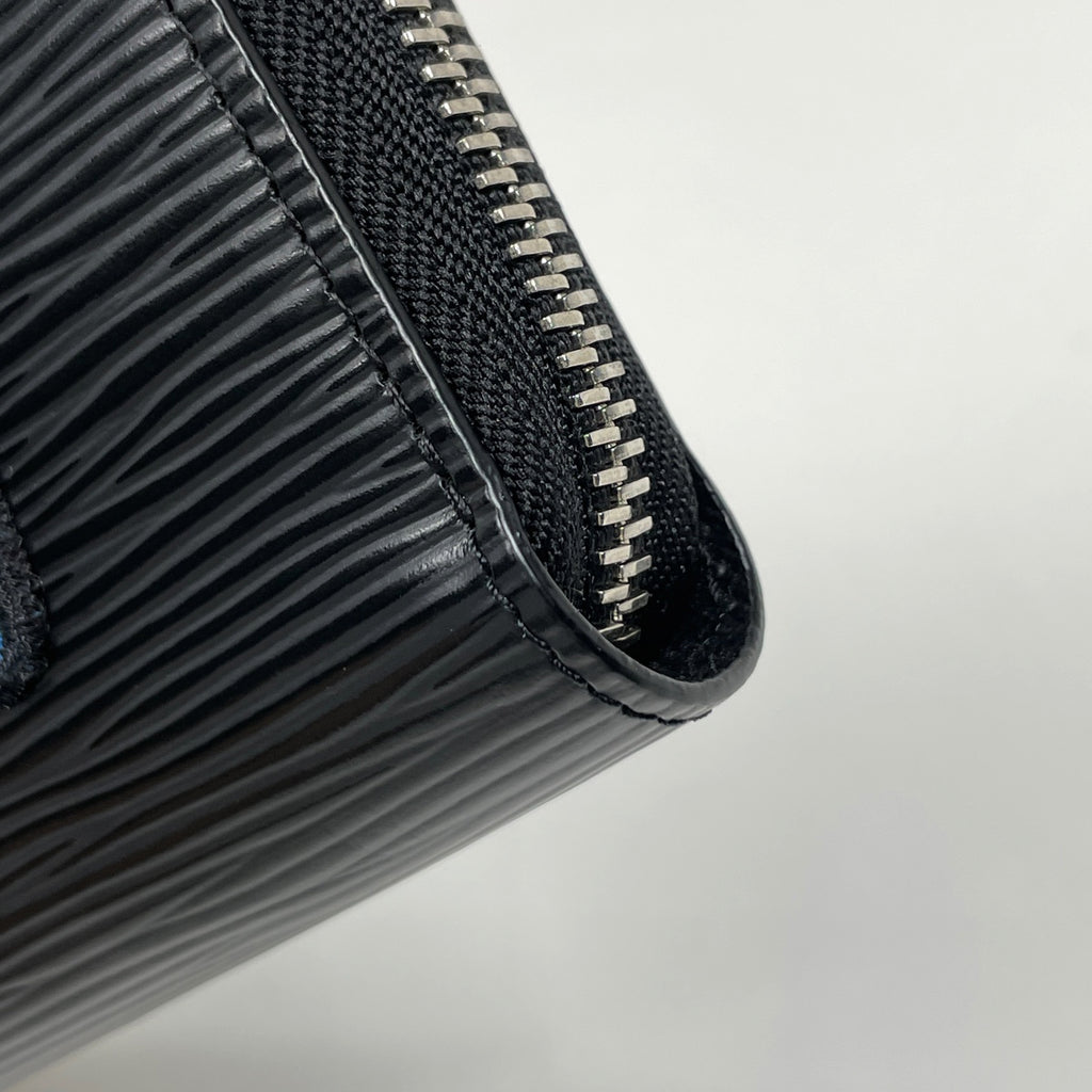 ルイ・ヴィトン ジッピー ウォレット ストーリーズ ラウンドファスナー 長財布 エピ ノワール(ブラック) M63376 レディース 【中古】brbag