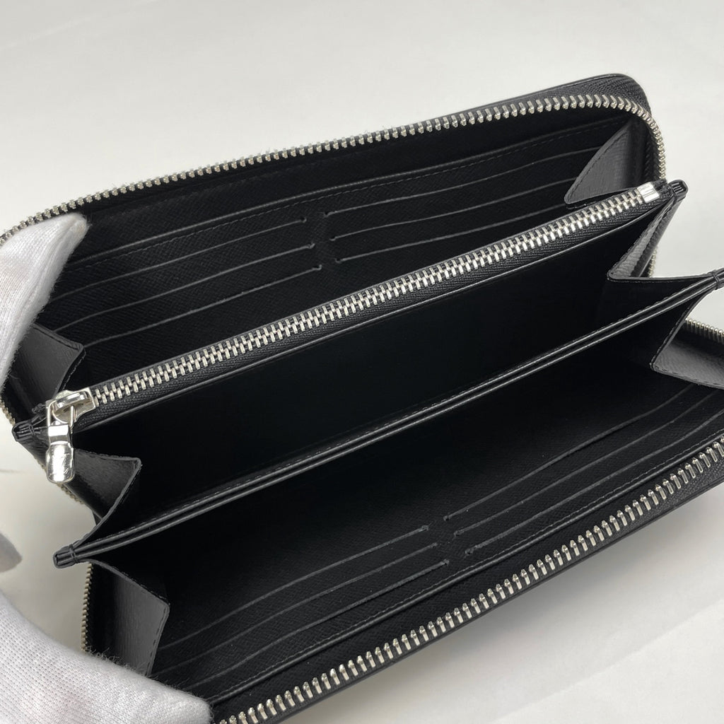 ルイ・ヴィトン ジッピー ウォレット ストーリーズ ラウンドファスナー 長財布 エピ ノワール(ブラック) M63376 レディース 【中古】brbag