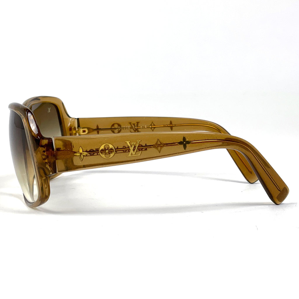 ルイ・ヴィトン オプセシオン カレ サングラス モノグラム ラメ グラデーション サングラス プラスチック ブラウン Z0025E レディース 【中古】brbag