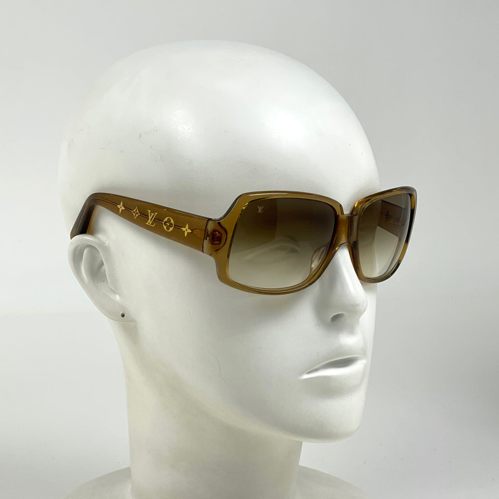 ルイ・ヴィトン オプセシオン カレ サングラス モノグラム ラメ グラデーション サングラス プラスチック ブラウン Z0025E レディース 【中古】brbag
