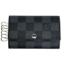 ルイ・ヴィトン ミュルティクレ 6 鍵入れ キーホルダー キーケース ダミエグラフィット ブラック N62662 メンズ 【中古】brbag