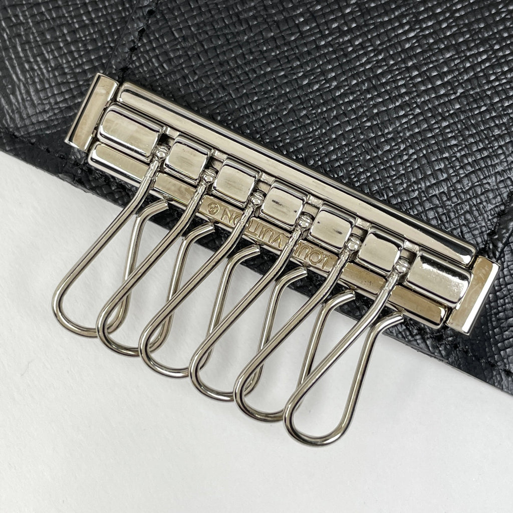 ルイ・ヴィトン ミュルティクレ 6 鍵入れ キーホルダー キーケース ダミエグラフィット ブラック N62662 メンズ 【中古】brbag