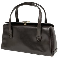 グッチ ロゴ ハンドバッグ オールドグッチ 00014480539 ハンドバッグ レザー ブラウン レディース 【中古】brbag