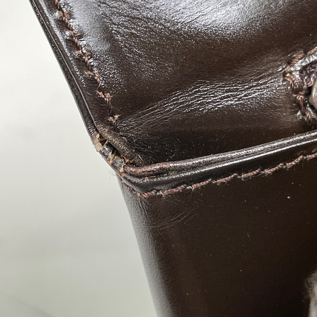 グッチ ロゴ ハンドバッグ オールドグッチ 00014480539 ハンドバッグ レザー ブラウン レディース 【中古】brbag