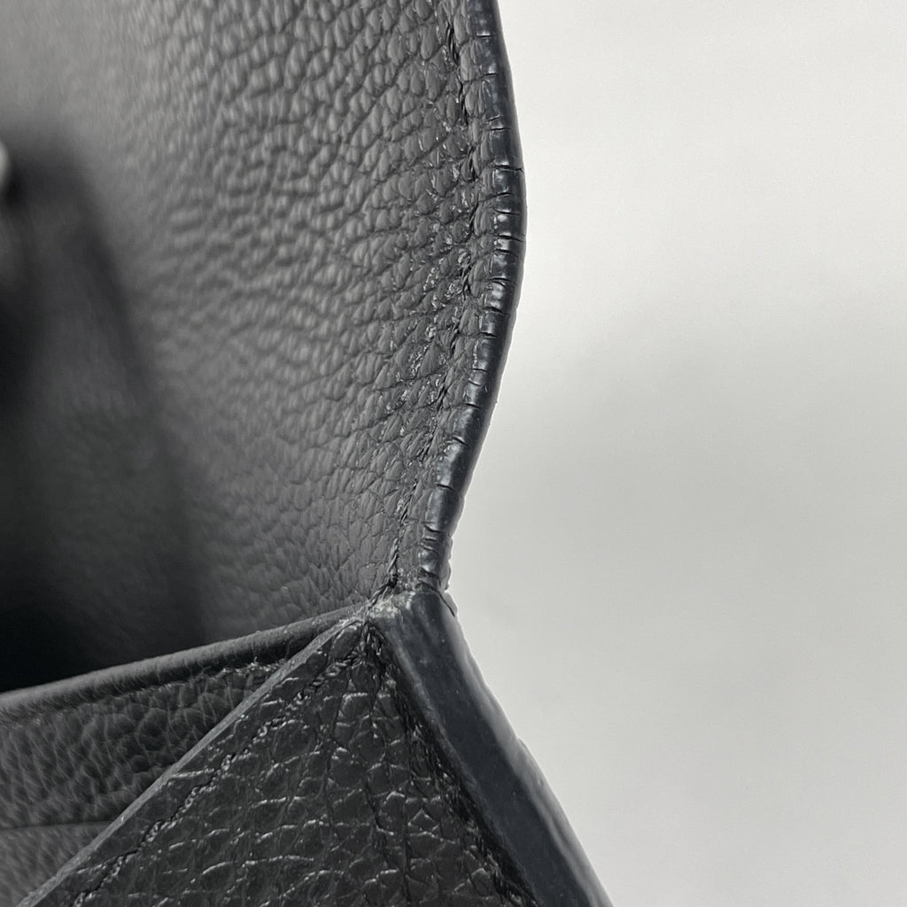 ルイ・ヴィトン ポルトフォイユ サラ 二つ折り 長財布 モノグラムアンプラント ノワール(ブラック) M61182 レディース 【中古】brbag