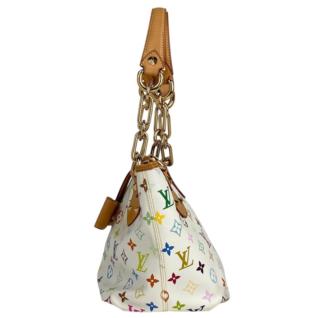 ルイ・ヴィトン アニー MM ショルダーバッグ 肩掛け トートバッグ モノグラムマルチカラー ブロン(ホワイト) M40307 レディース 【中古】brbag