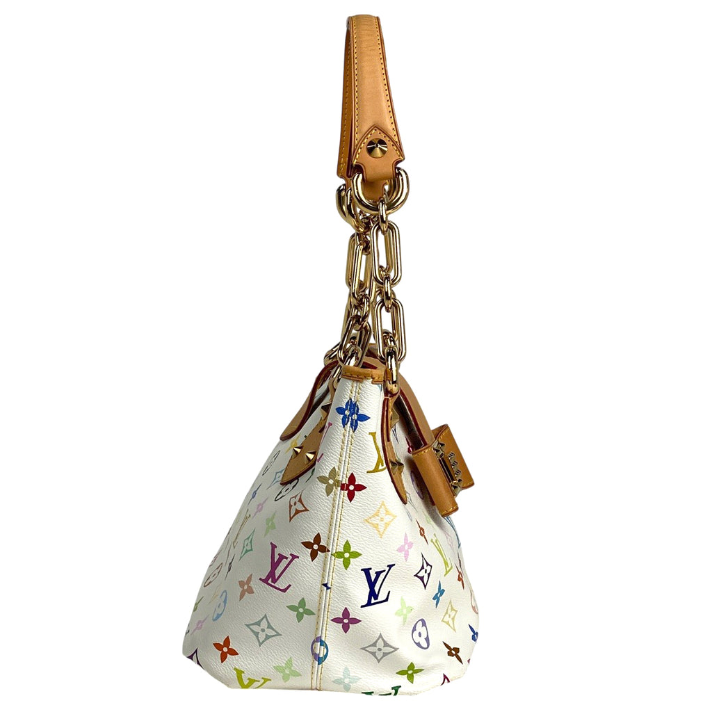 ルイ・ヴィトン アニー MM ショルダーバッグ 肩掛け トートバッグ モノグラムマルチカラー ブロン(ホワイト) M40307 レディース 【中古】brbag