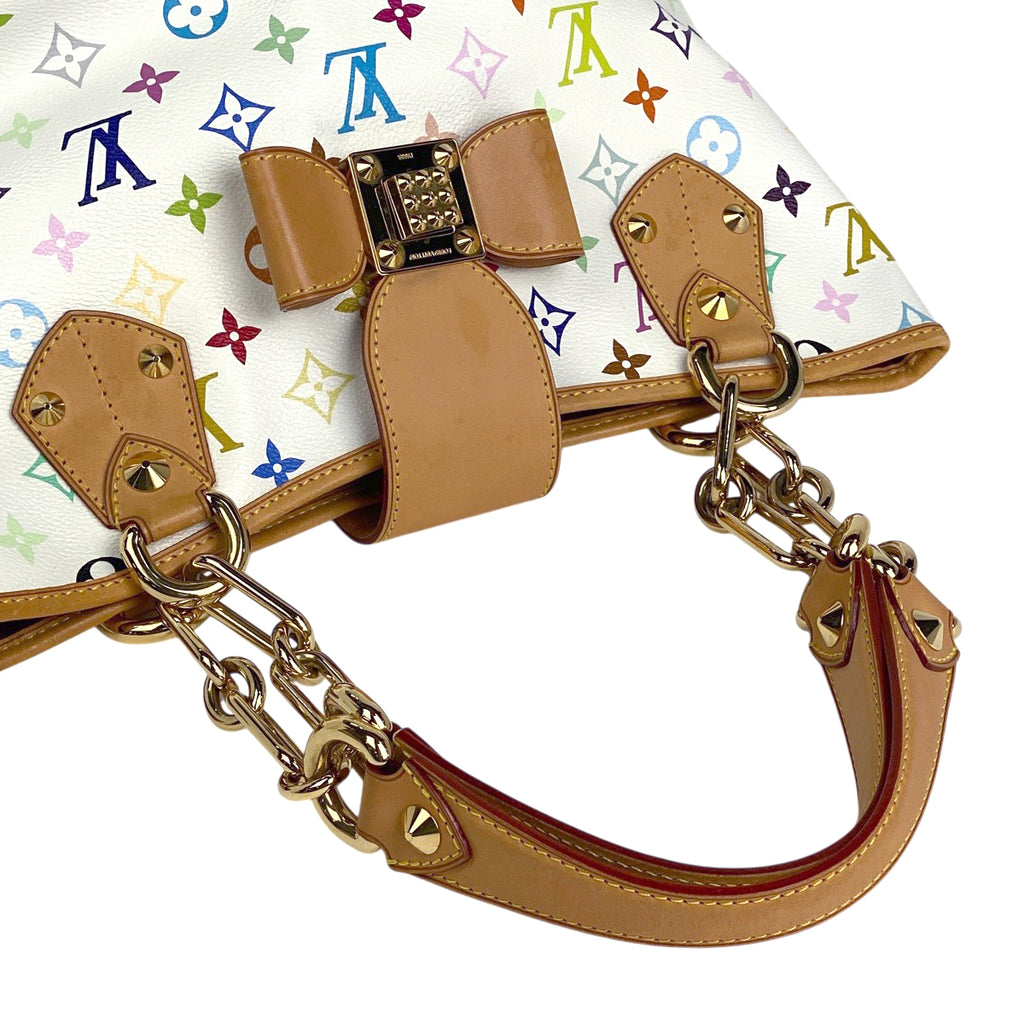 ルイ・ヴィトン アニー MM ショルダーバッグ 肩掛け トートバッグ モノグラムマルチカラー ブロン(ホワイト) M40307 レディース 【中古】brbag