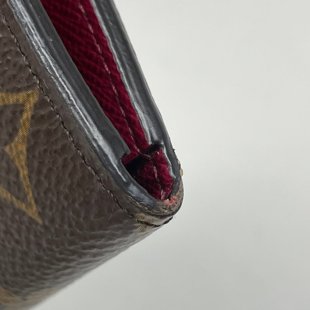 ルイ・ヴィトン ポルトフォイユエミリー 二つ折り 長財布 モノグラム フーシャ M60697 レディース 【中古】brbag