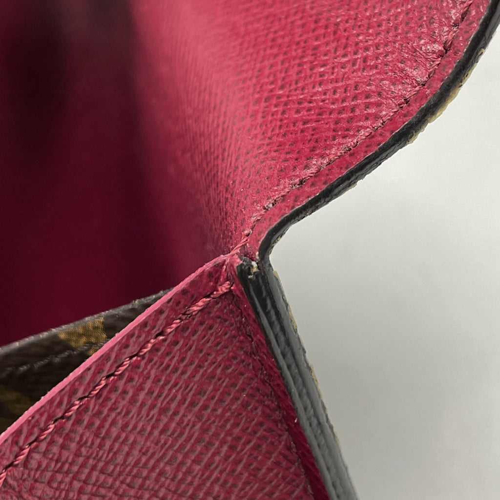 ルイ・ヴィトン ポルトフォイユエミリー 二つ折り 長財布 モノグラム フーシャ M60697 レディース 【中古】brbag