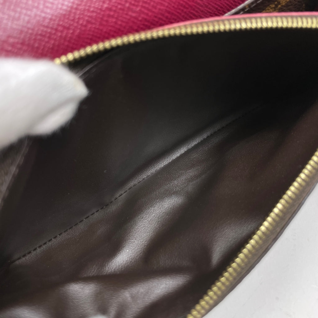 ルイ・ヴィトン ポルトフォイユエミリー 二つ折り 長財布 モノグラム フーシャ M60697 レディース 【中古】brbag