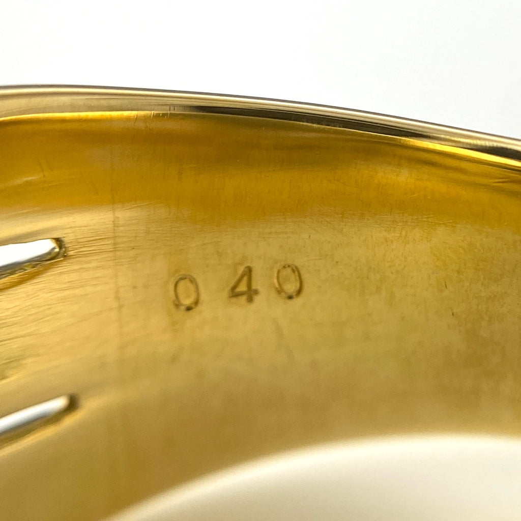 メレダイヤ デザインリング YG イエローゴールド 指輪 リング 10.5号 K18 ダイヤモンド レディース 【中古】nbjwl