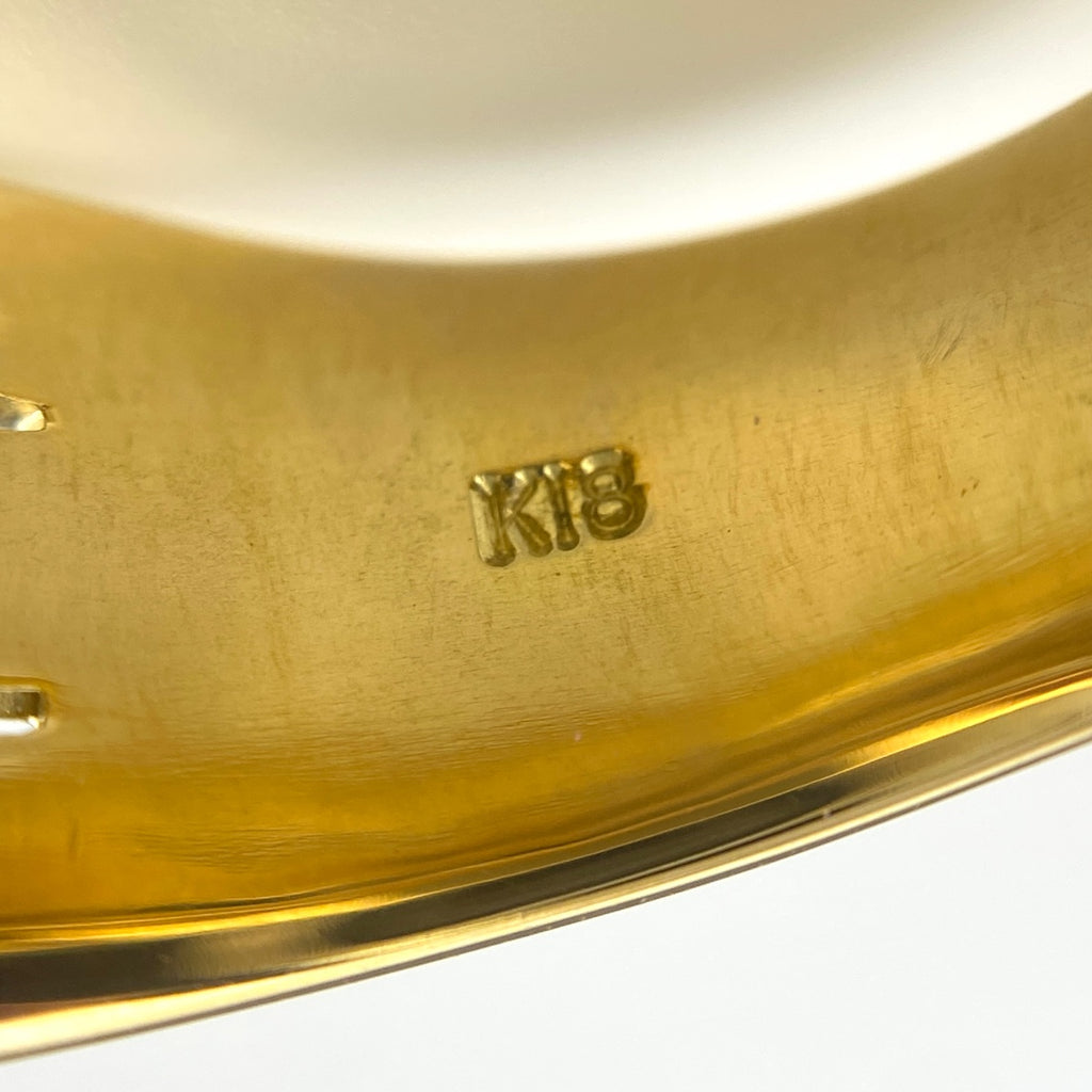 メレダイヤ デザインリング YG イエローゴールド 指輪 リング 10.5号 K18 ダイヤモンド レディース 【中古】nbjwl