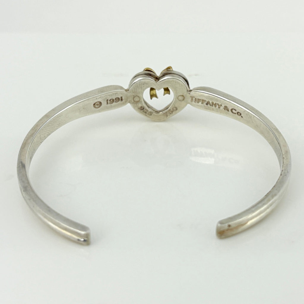 Tiffany 925 シルバー バングル ブレスレット ハート Tiffany & Co