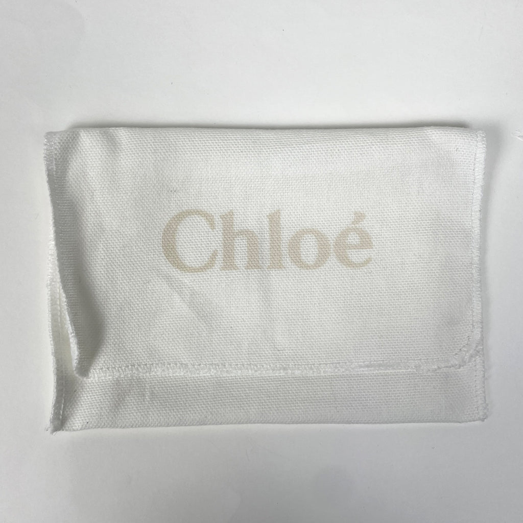 クロエ ロゴ カードケース 名刺入れ カード入れ カードケース レザー ブルー レディース 【中古】brbag