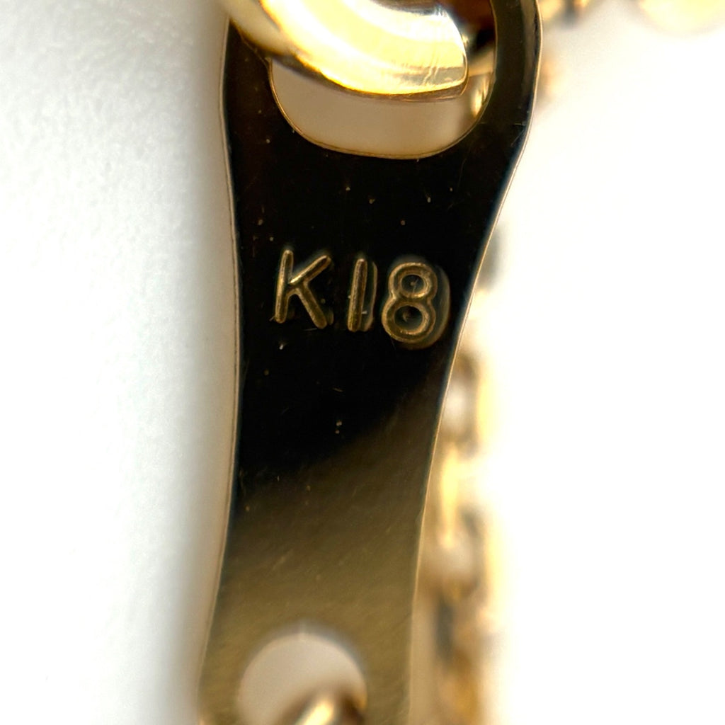 メレダイヤ デザインネックレス YG イエローゴールド ペンダント ネックレス K18 ダイヤモンド レディース 【中古】nbjwl