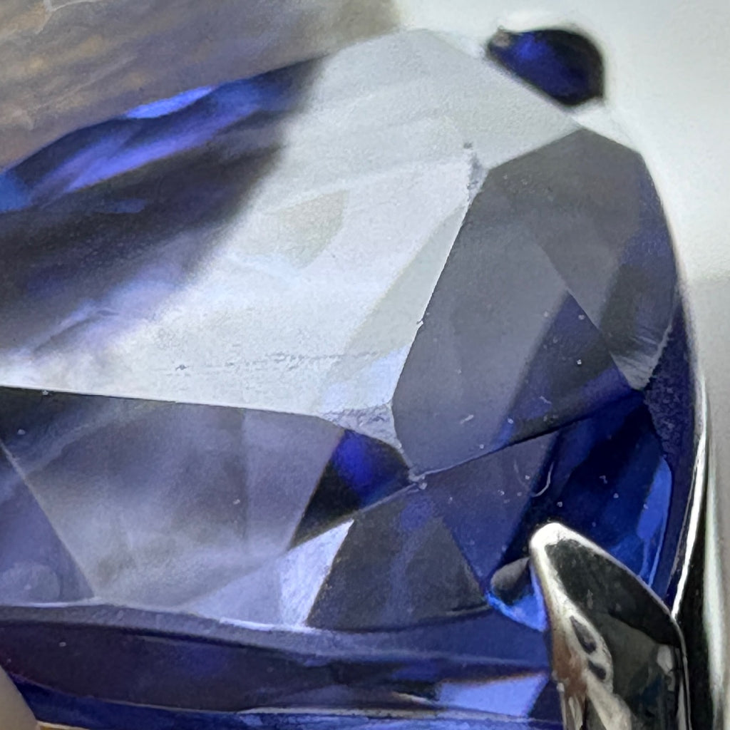 タンザナイト デザインペンダントトップ プラチナ メレダイヤ ペンダントトップ Pt900 タンザナイト ダイヤモンド レディース ノンブランドジュエリー 【中古】nbjwl