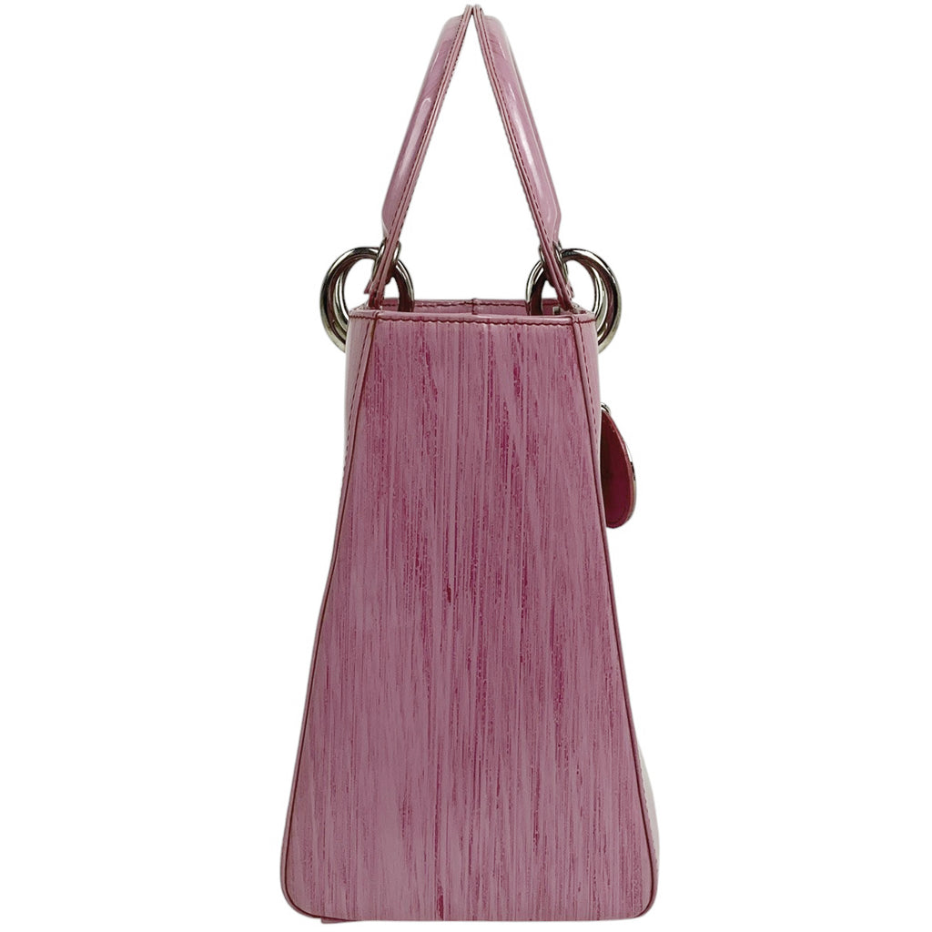 クリスチャンディオール レディディオール 2WAY ショルダーバッグ ハンドバッグ レザー ピンク レディース 【中古】brbag