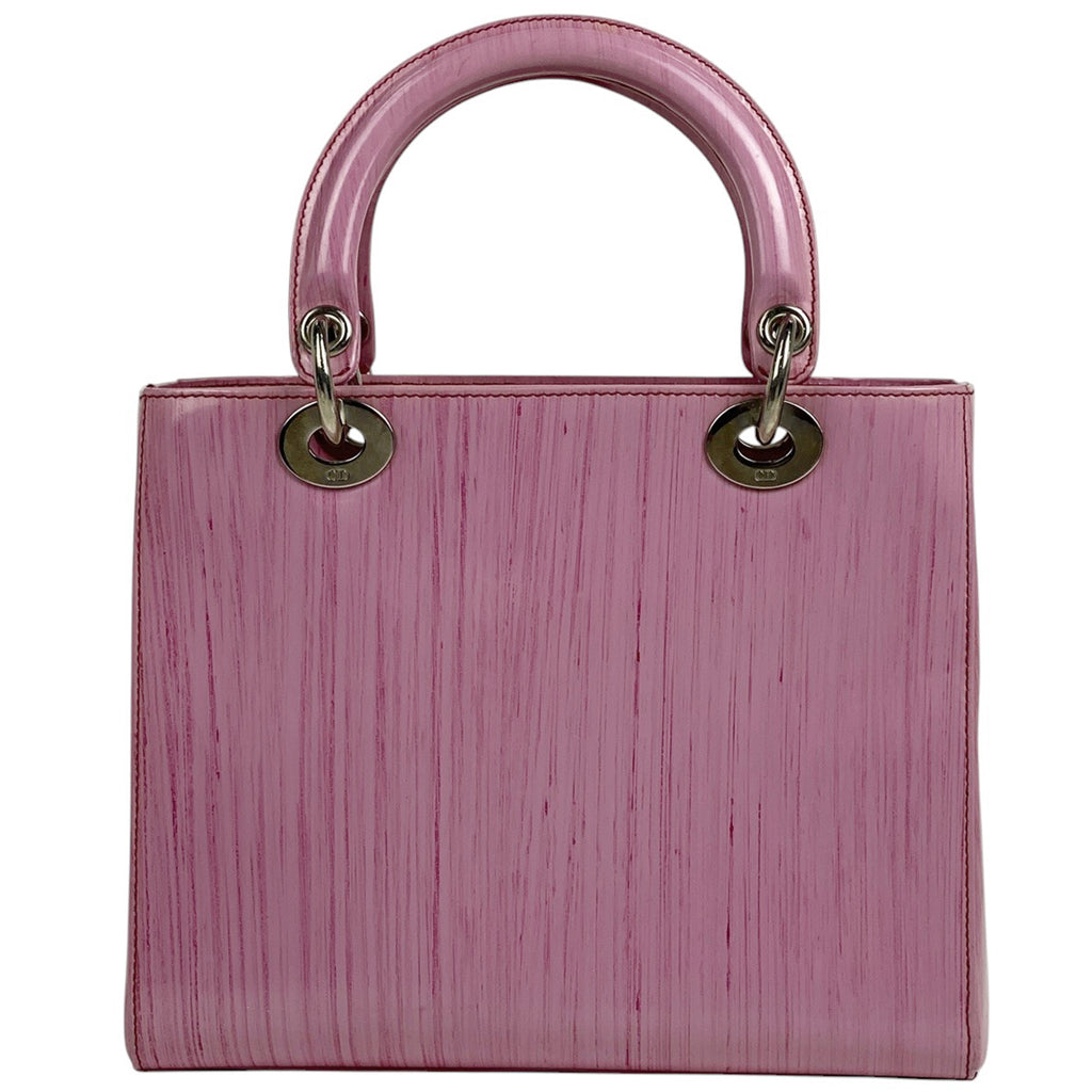 クリスチャンディオール レディディオール 2WAY ショルダーバッグ ハンドバッグ レザー ピンク レディース 【中古】brbag