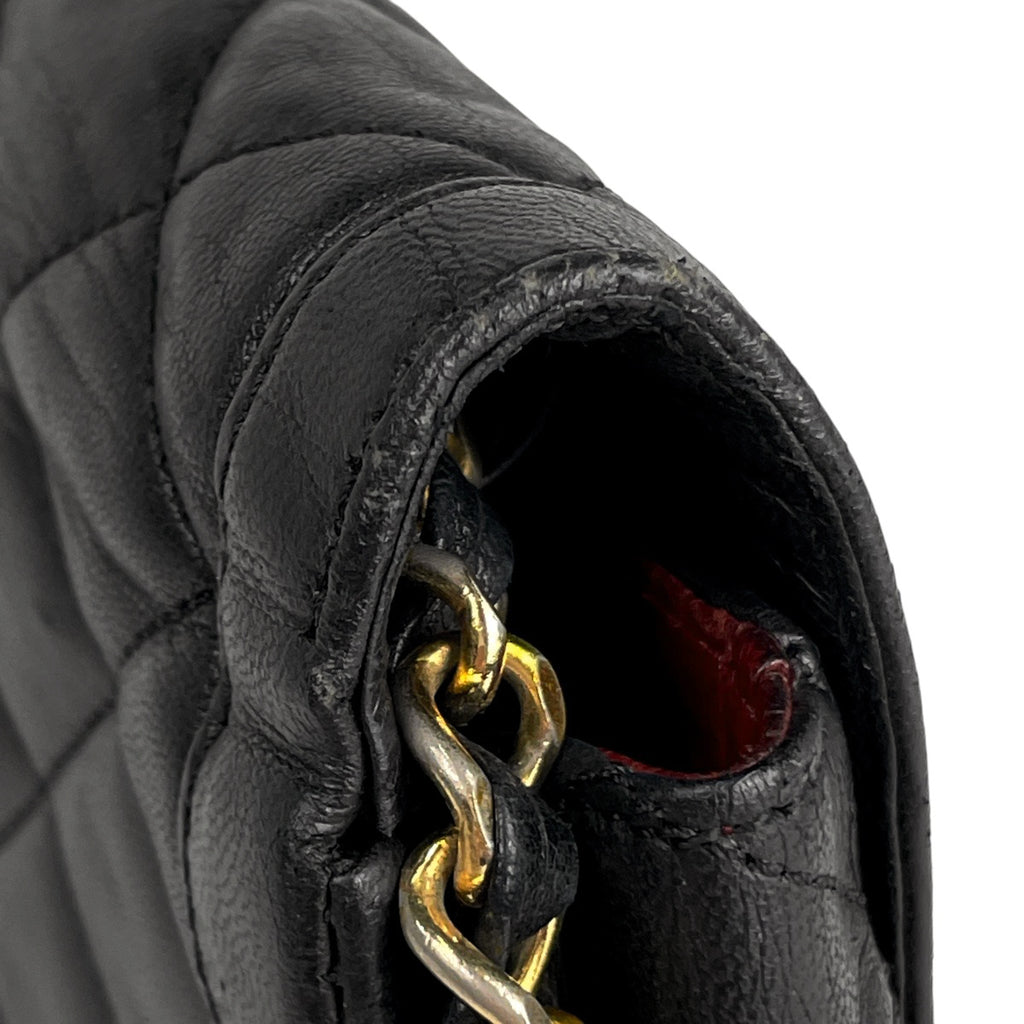 シャネル パリ限定 ミニ マトラッセ シングルフラップ チェーン ショルダーバッグ ココマーク CCマーク ショルダーバッグ レザー ブラック レディース 【中古】brbag