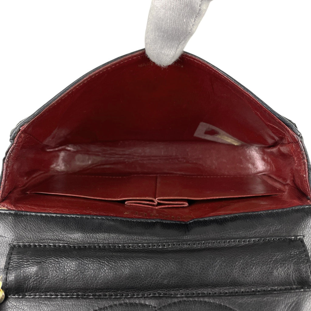 シャネル パリ限定 ミニ マトラッセ シングルフラップ チェーン ショルダーバッグ ココマーク CCマーク ショルダーバッグ レザー ブラック レディース 【中古】brbag