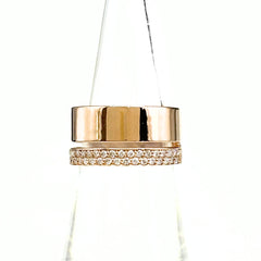 メレダイヤ デザインリング PG ピンクゴールド 指輪 リング 12号 K18 ダイヤモンド レディース ノンブランドジュエリー 【中古】nbjwl