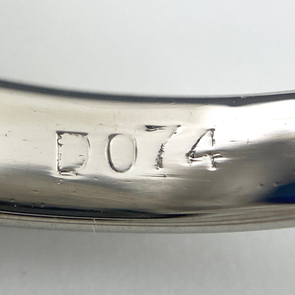 鑑別書付 サファイア リング プラチナ 指輪 メレダイヤ 7号 Pt900 ダイヤモンド レディース 【中古】nbjwl