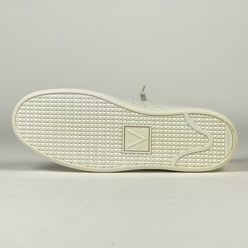 ルイ・ヴィトン ロゴ スニーカー ローカット 型押し 靴 スニーカー レザー ホワイト メンズ 【中古】brapp