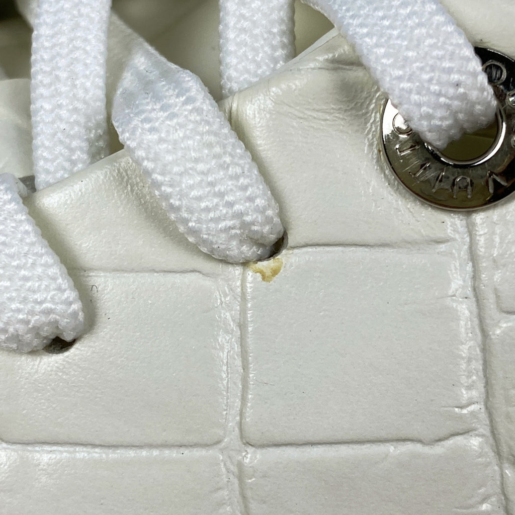 ルイ・ヴィトン ロゴ スニーカー ローカット 型押し 靴 スニーカー レザー ホワイト メンズ 【中古】brapp