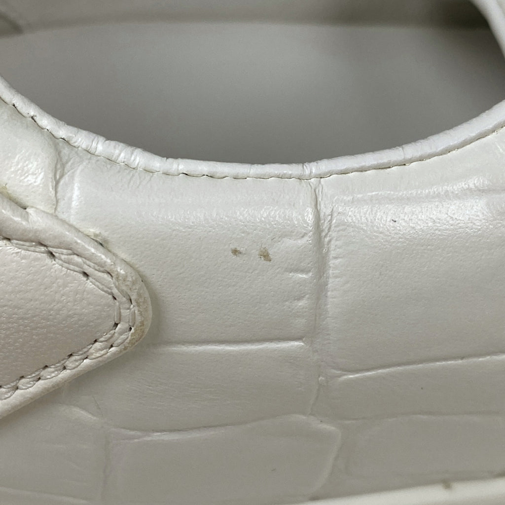 ルイ・ヴィトン ロゴ スニーカー ローカット 型押し 靴 スニーカー レザー ホワイト メンズ 【中古】brapp