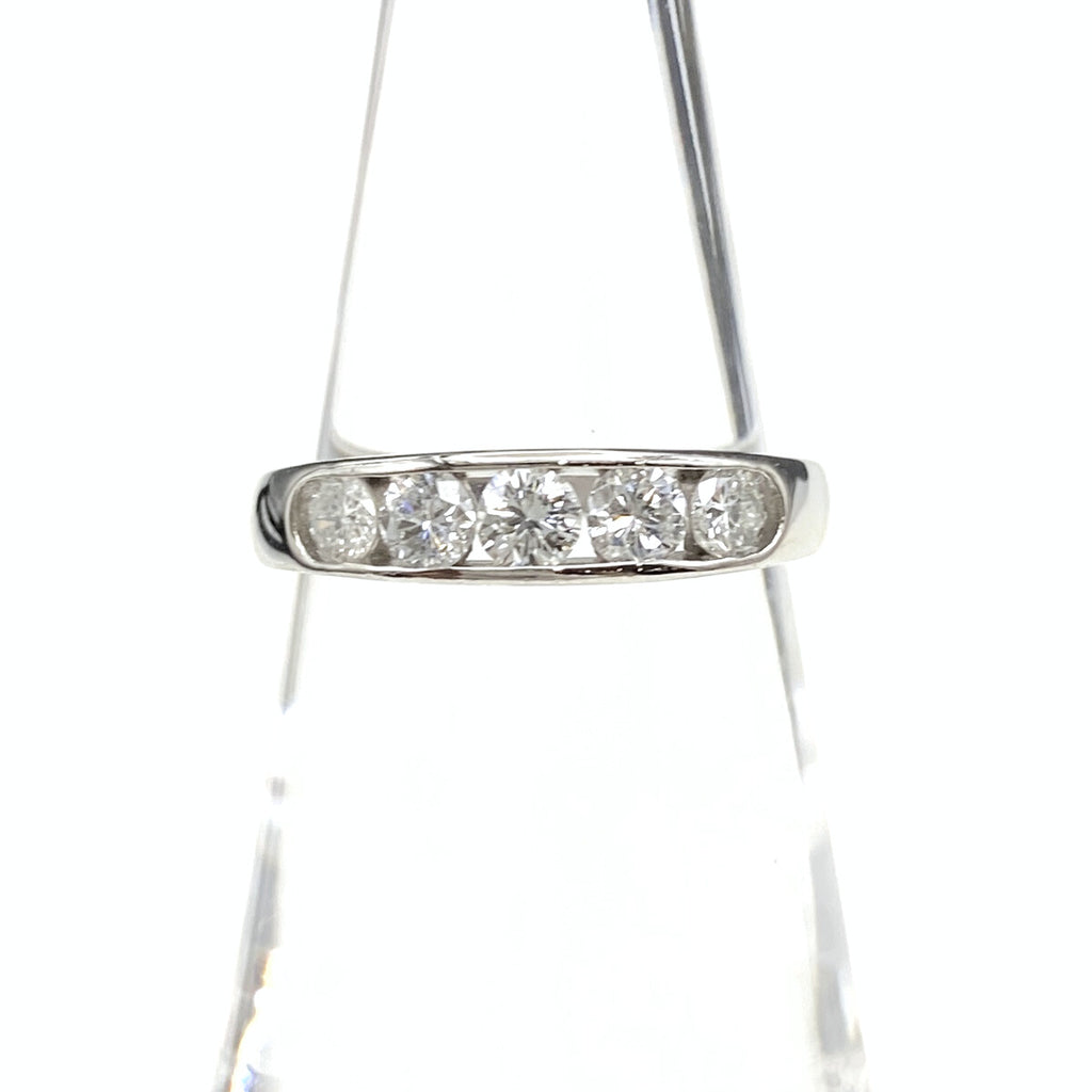 メレダイヤ デザインリング プラチナ 指輪 リング 9.5号 Pt900 ダイヤモンド レディース 【中古】nbjwl