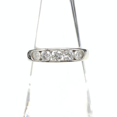 メレダイヤ デザインリング プラチナ 指輪 リング 9.5号 Pt900 ダイヤモンド レディース 【中古】nbjwl